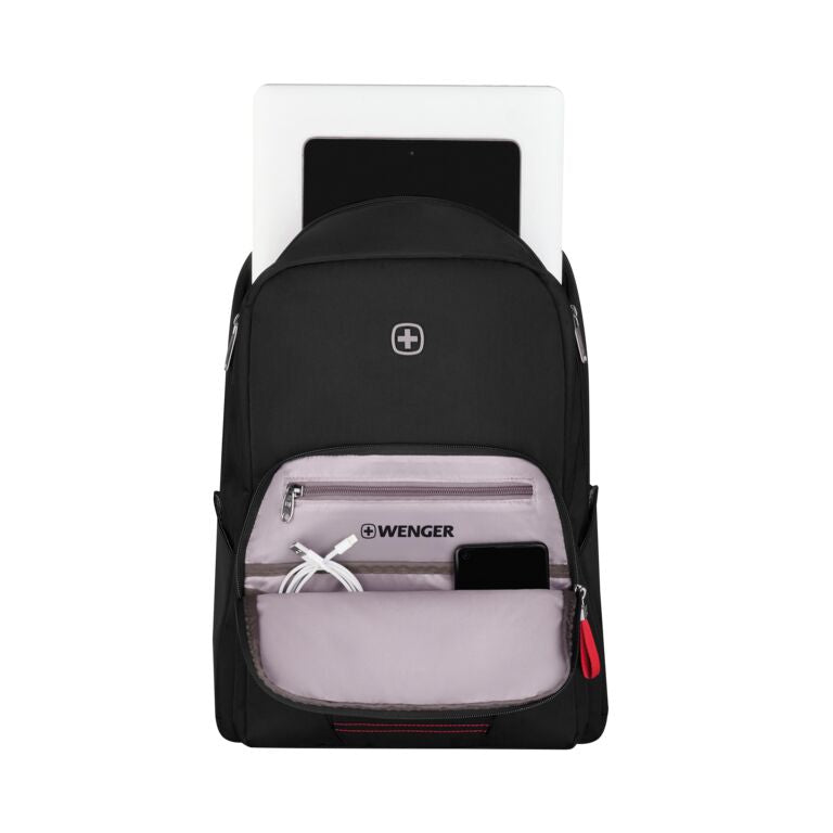 Wenger, Motion Ryggsekk, 15.6" PC Ryggsekk med nettbrettlomme, Elegant Sort